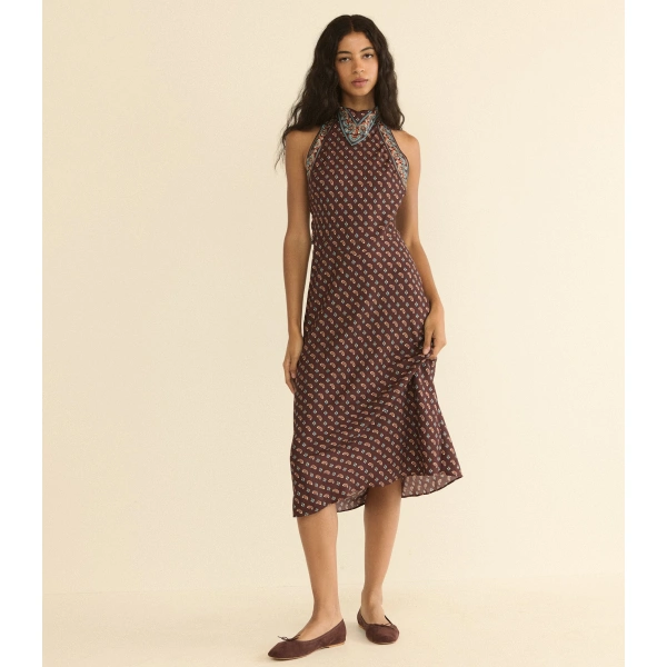 Doen Zilda Dress in Deauville Paisley | Midi Dresses | Coveti, view 3