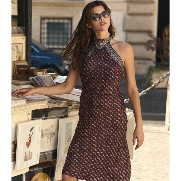 Doen Zilda Dress in Deauville Paisley | Midi Dresses | Coveti, view 6
