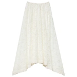 Doen Zinnia Skirt in Salt | Midi Skirts | Coveti
