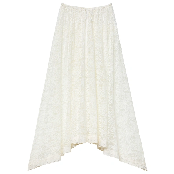 Doen Zinnia Skirt in Salt | Midi Skirts | Coveti