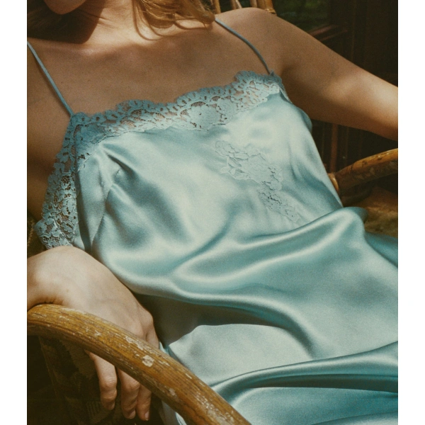 Doen Zoelle Dress in Larimar | Midi Dresses | Coveti, view 6