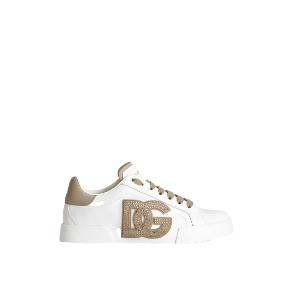 Multicolour Dolce & Gabbana Calfskin Portofino light strobel sneakers | Sneakers