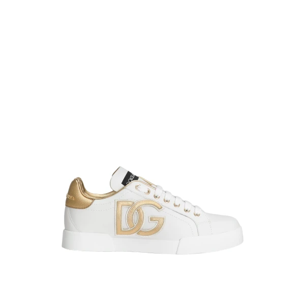 Multicolour Dolce & Gabbana Calfskin Portofino sneakers with DG logo | Sneakers
