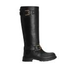Black Dolce & Gabbana Calfskin biker boots | Boots
