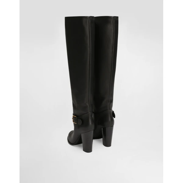 Black Dolce & Gabbana Calfskin boots, view 3 | Boots