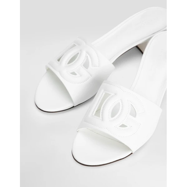White Dolce & Gabbana Calfskin mules, view 4 | Mules