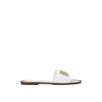 White Dolce & Gabbana Calfskin sliders | Flip Flops & Slides