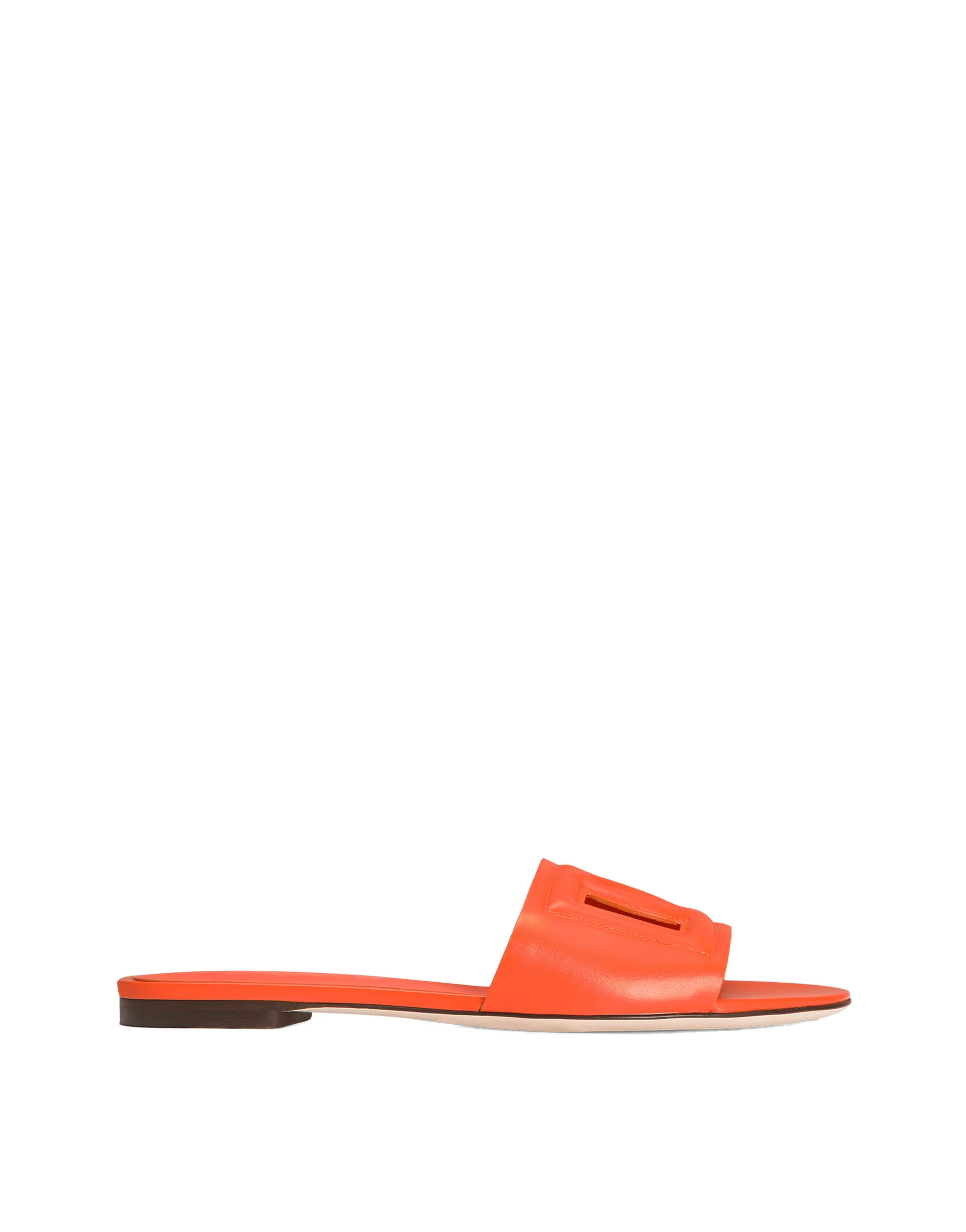Dolce & Gabbana Calfskin sliders with DG logo