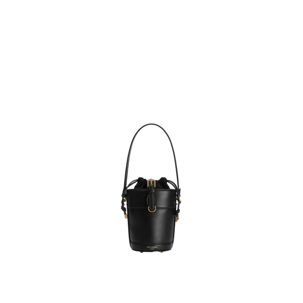 Capri bucket bag in canvas and leather