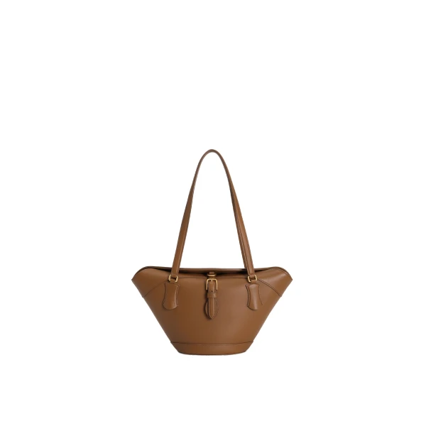 Brown Dolce & Gabbana Capri coffa bag in calfskin | Totes & Top-Handle Bags