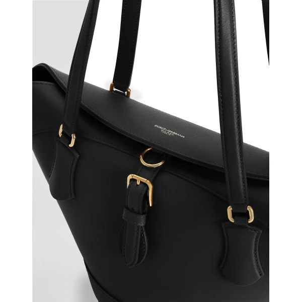 Black Dolce & Gabbana Capri crow's nest, view 5 | Totes & Top-Handle Bags