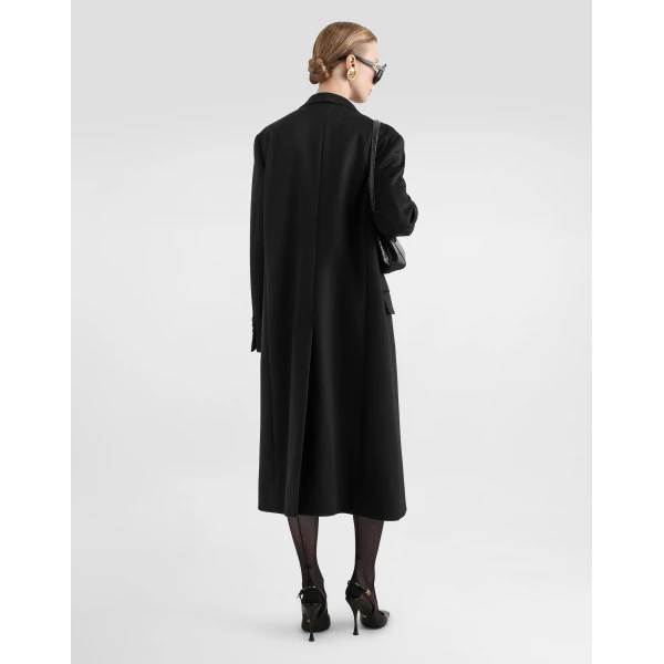 Black Dolce & Gabbana Cashmere double-breasted coat, view 3 | Coats