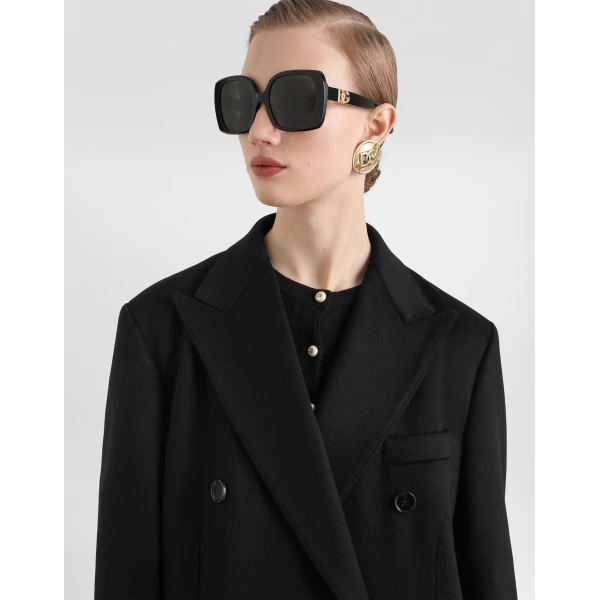Black Dolce & Gabbana Cashmere double-breasted coat, view 4 | Coats