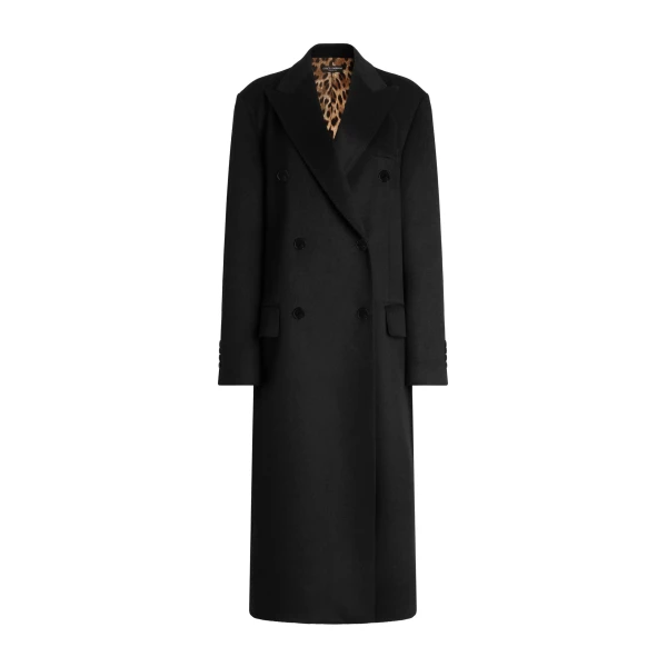 Cashmere double-breasted coat