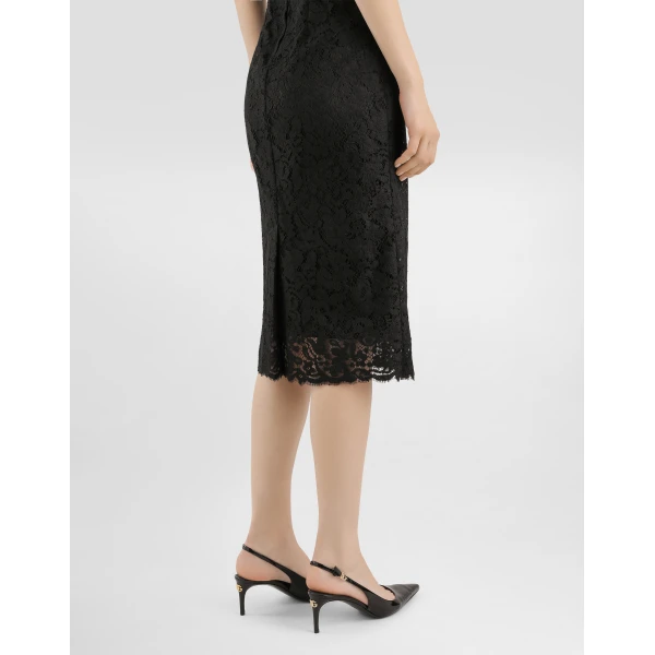 Black Dolce & Gabbana Cordonetto lace dress, view 5 | Dresses