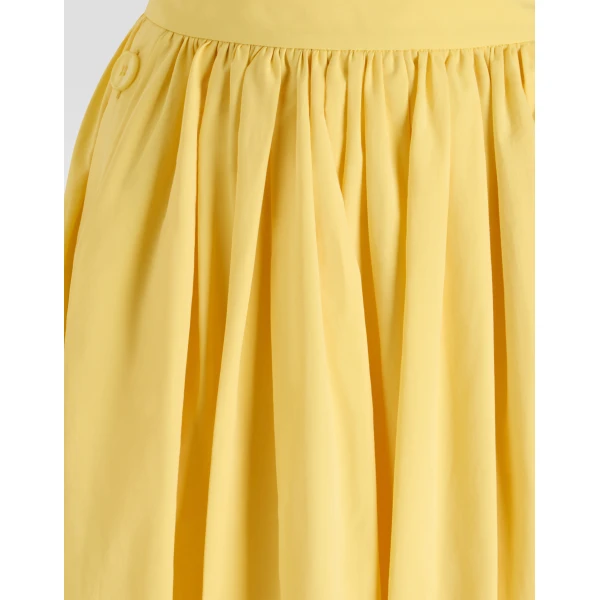 Yellow Dolce & Gabbana Cotton poplin skirt, view 4 | Skirts