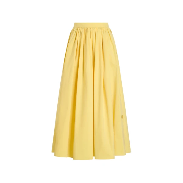 Cotton poplin skirt