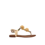 Multicolour Dolce & Gabbana Crochet flip-flops with stones | Flip Flops & Slides