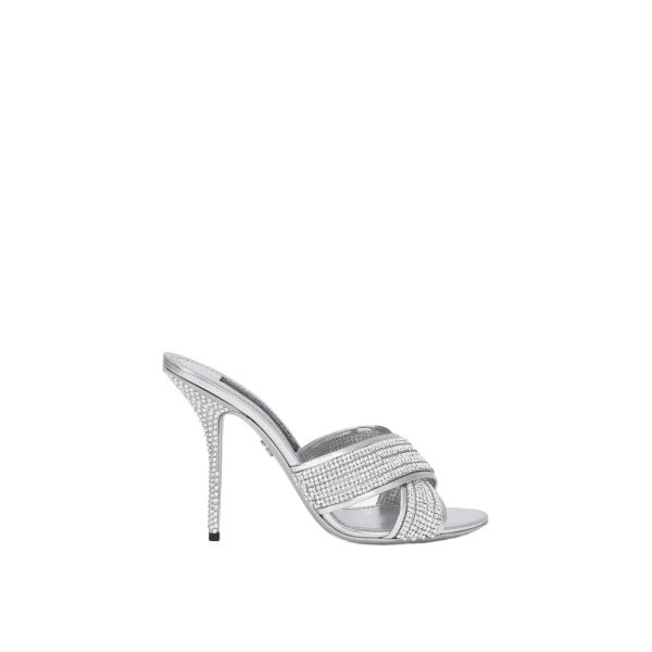 Multicolour Dolce & Gabbana Crystal mesh mules | Mules