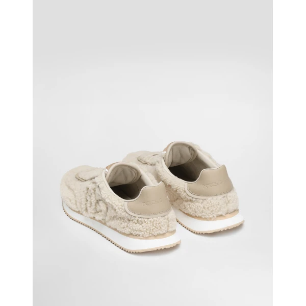 Multicolour Dolce & Gabbana DG Cushion sheepskin sneakers, view 3 | Sneakers