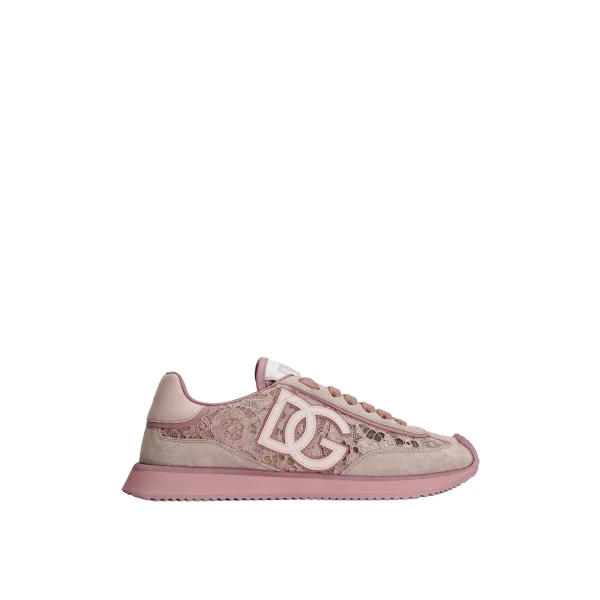 DG Cushion sneakers in lace and calfskin