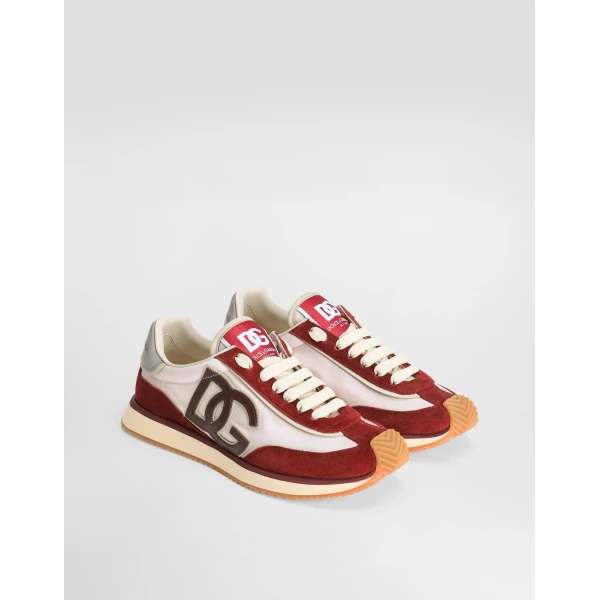 Print Dolce & Gabbana DG Cushion sneakers in printed nylon, view 2 | Sneakers