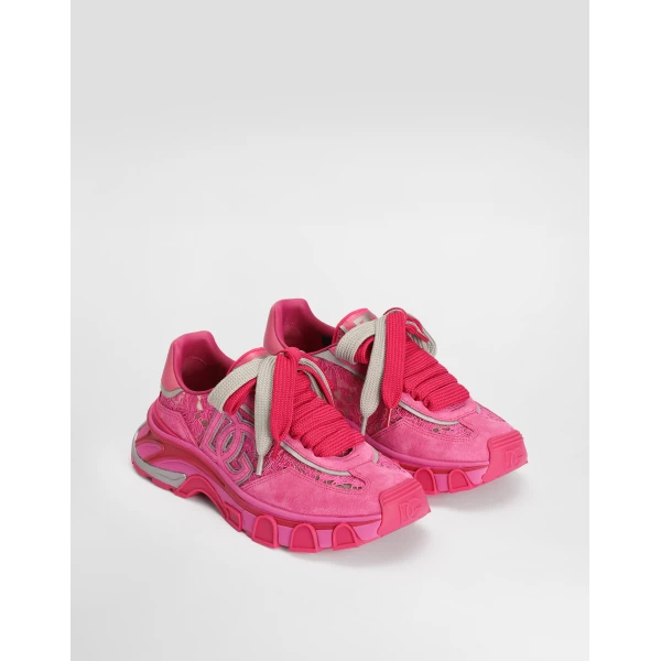 Multicolour Dolce & Gabbana DG country road fabric sneakers, view 2 | Sneakers