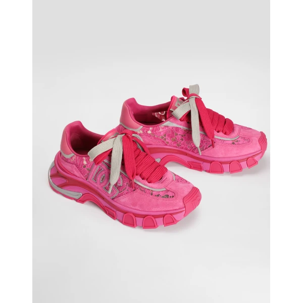 Multicolour Dolce & Gabbana DG country road fabric sneakers, view 4 | Sneakers