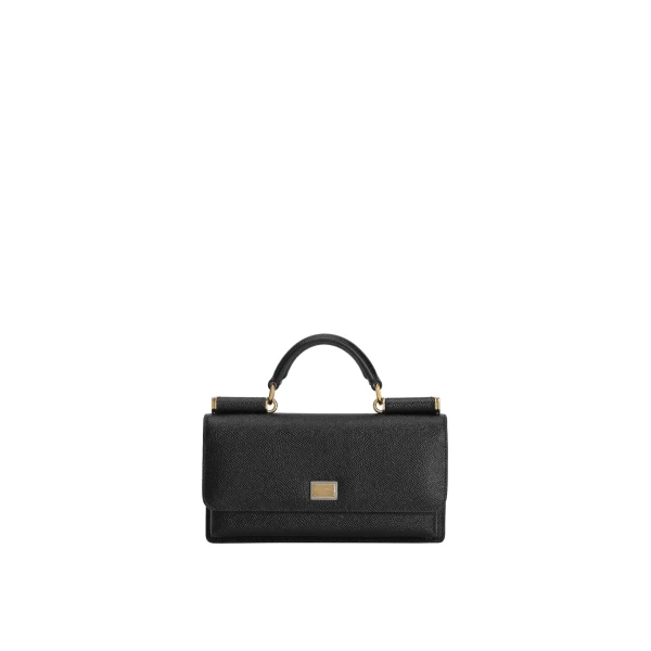 Black Dolce & Gabbana Dauphine-print calfskin mini bag | Mini Bags