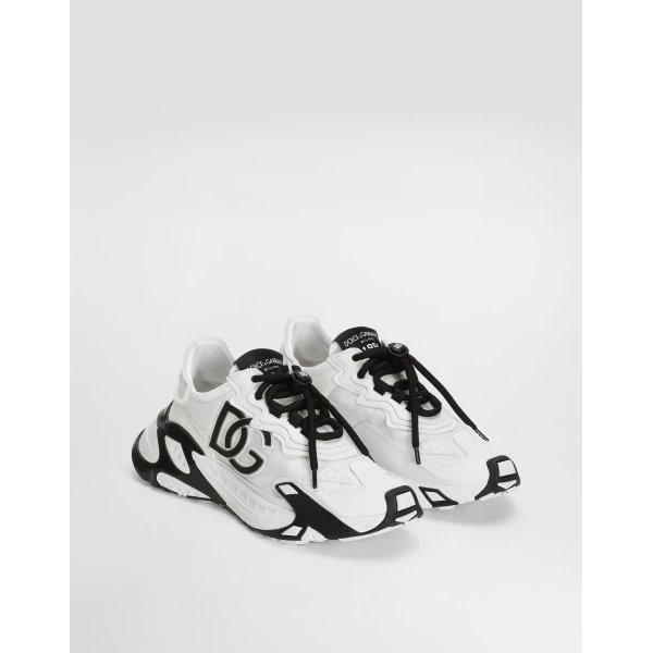 White Dolce & Gabbana Day faster viscose fabric sneakers, view 2 | Sneakers