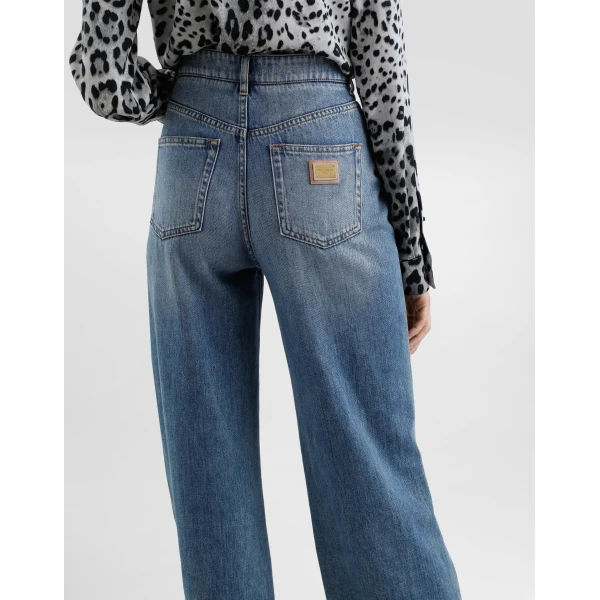 Multicolour Dolce & Gabbana Denim cigarette jeans, view 4 | Denim