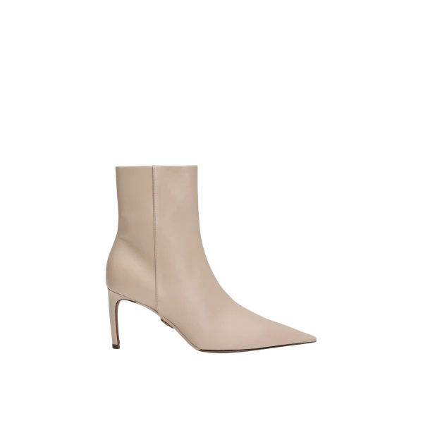 Beige Dolce & Gabbana Devotion calfskin ankle boots | Boots