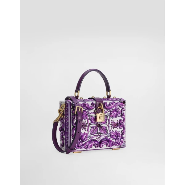 Multicolour Dolce & Gabbana Dolce Box Majolica resin handbag, view 3 | Totes & Top-Handle Bags