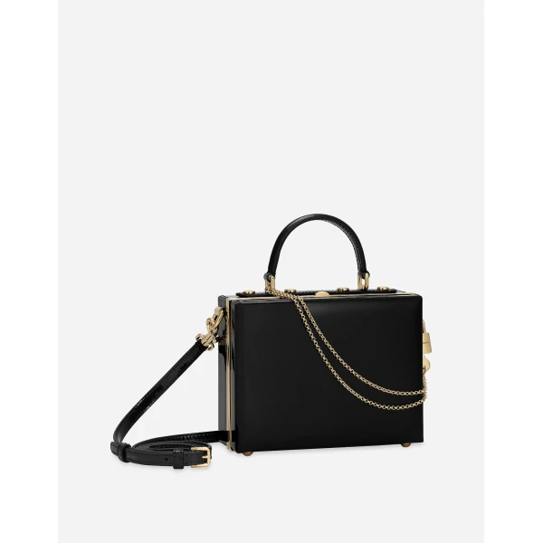 Black Dolce & Gabbana Dolce Box handbag, view 3 | Totes & Top-Handle Bags