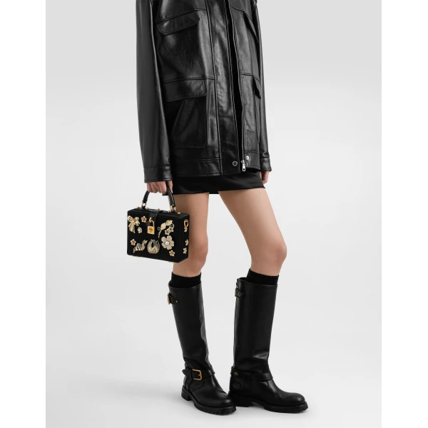 Black Dolce & Gabbana Dolce Box handbag, view 2 | Totes & Top-Handle Bags