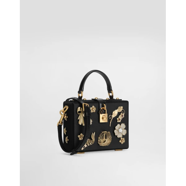 Black Dolce & Gabbana Dolce Box handbag, view 3 | Totes & Top-Handle Bags