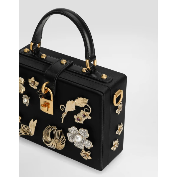 Black Dolce & Gabbana Dolce Box handbag, view 6 | Totes & Top-Handle Bags