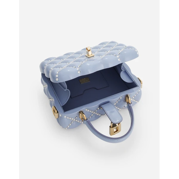 Light Blue Dolce & Gabbana Dolce Box handbag, view 5 | Totes & Top-Handle Bags