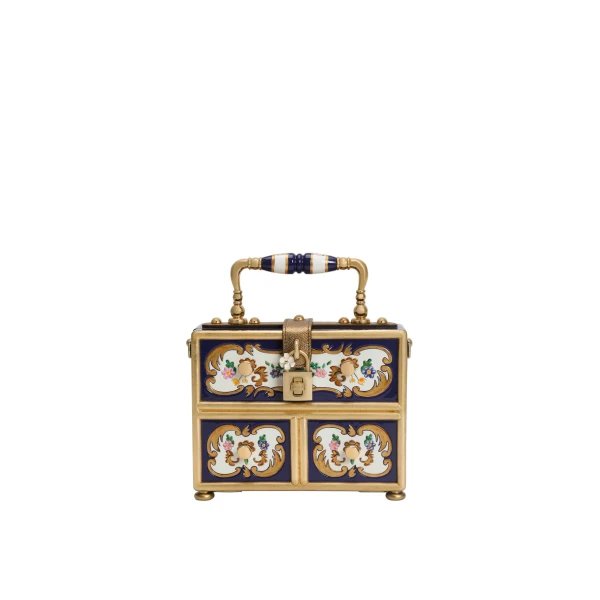 Multicolour Dolce & Gabbana Dolce Box handbag in painted wood | Totes & Top-Handle Bags