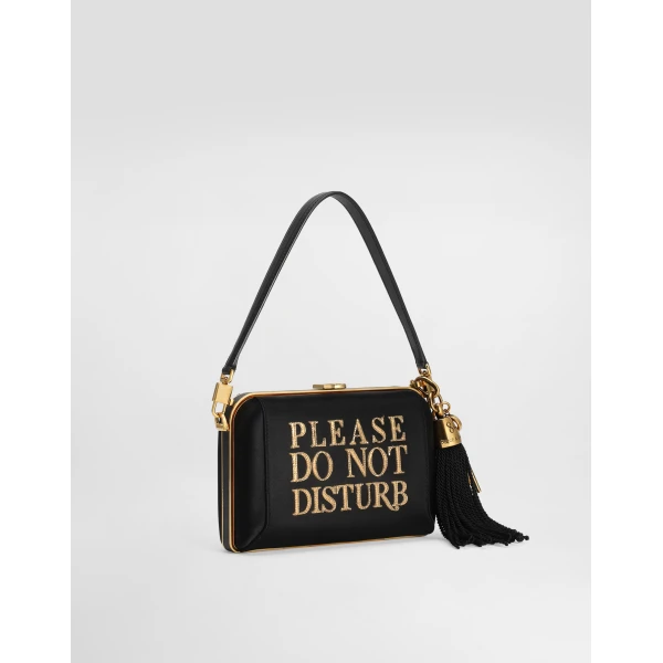Multicolour Dolce & Gabbana Dolce box satin and laminated ayers handbag, view 3 | Totes & Top-Handle Bags