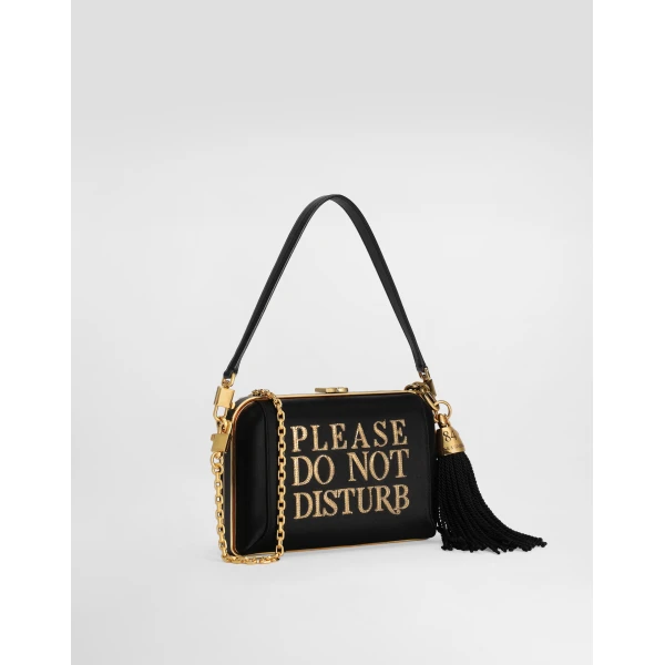 Multicolour Dolce & Gabbana Dolce box satin and laminated ayers handbag, view 4 | Totes & Top-Handle Bags