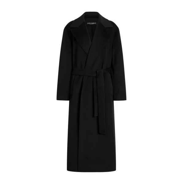 Double-breasted coat in wool