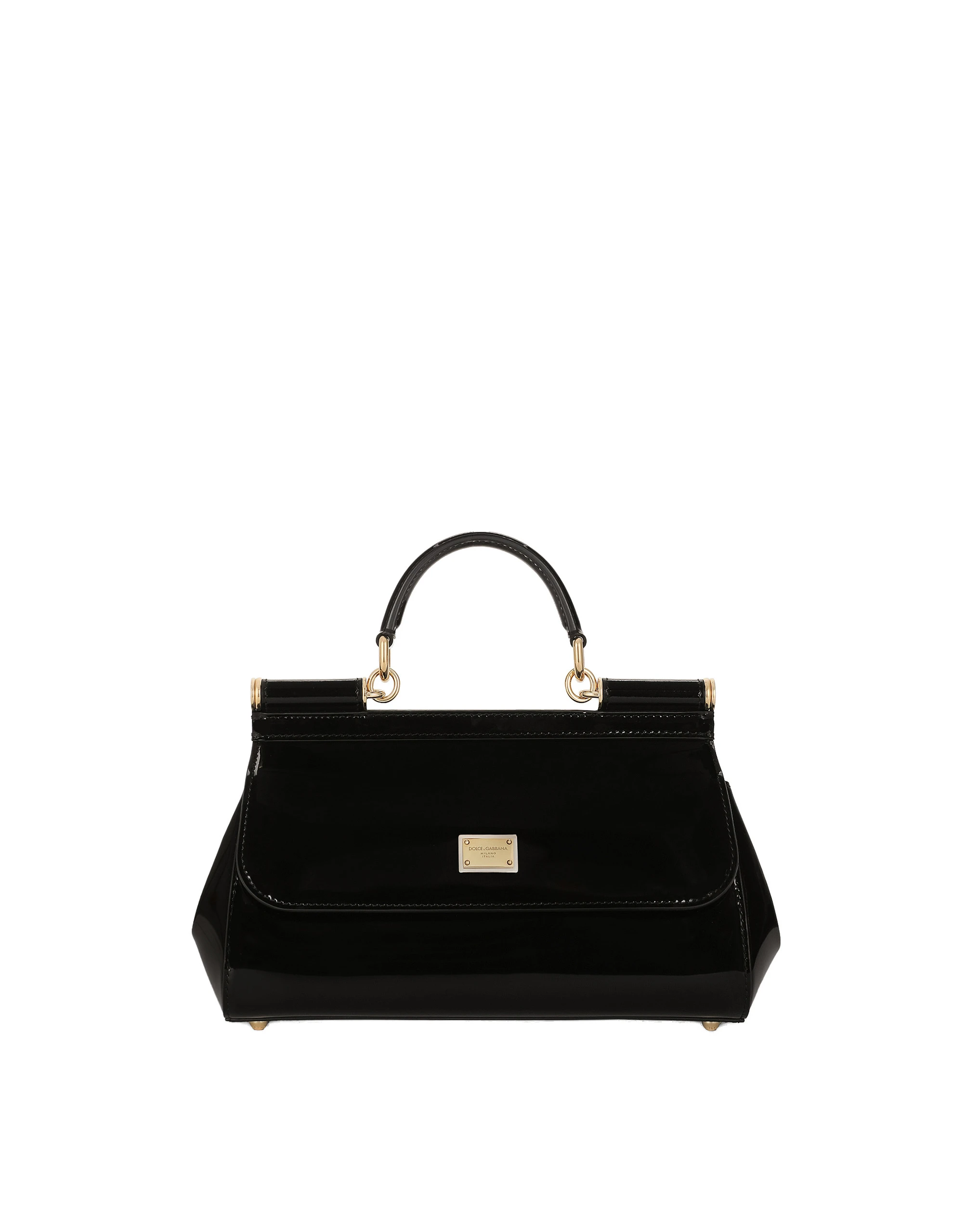 Dolce & Gabbana Elongated medium Sicily handbag in polished calfskin
