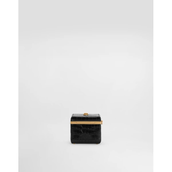 Black Dolce & Gabbana Eva box bag, view 4 | Totes & Top-Handle Bags