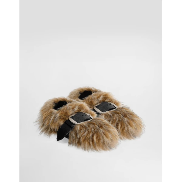 Multicolour Dolce & Gabbana Fur loafers, view 2 | Loafers