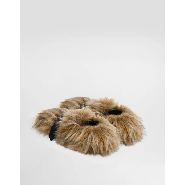 Multicolour Dolce & Gabbana Fur loafers, view 3 | Loafers