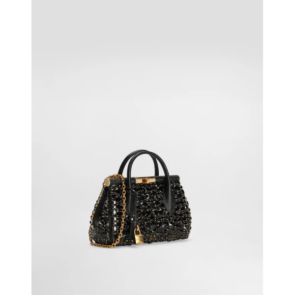 Multicolour Dolce & Gabbana Iguana-print calfskin day mini marlene handbag, view 3 | Mini Bags
