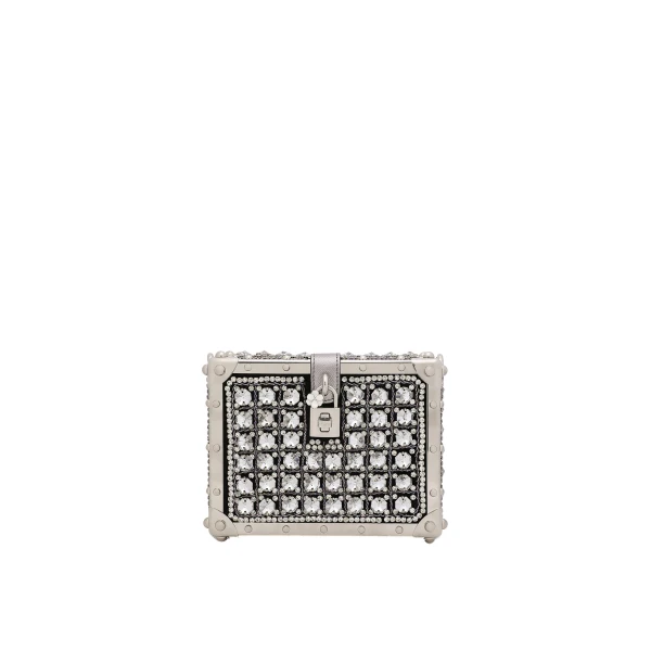 Multicolour Dolce & Gabbana Jacquard Dolce Box bag with embroidery | Totes & Top-Handle Bags