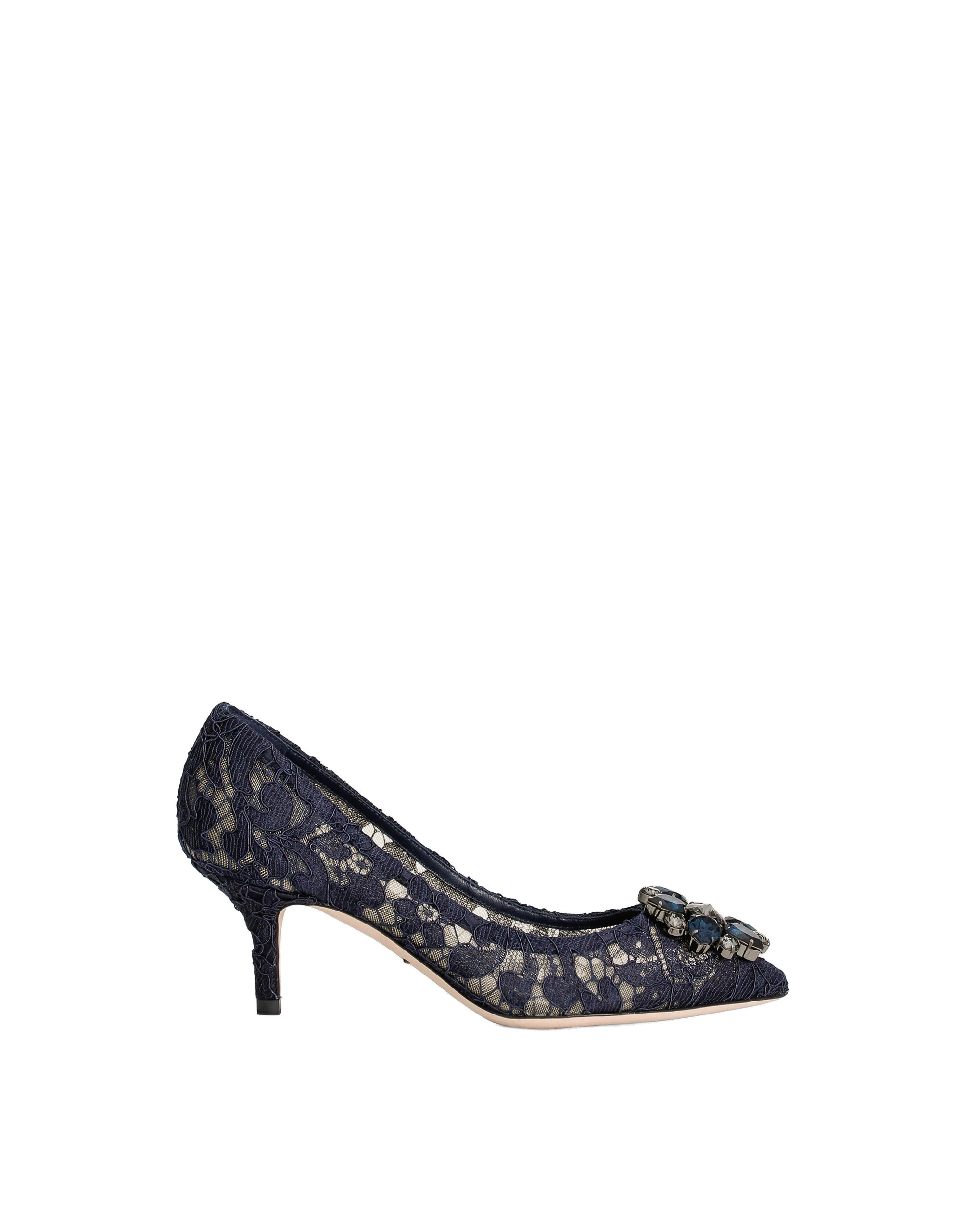 Dolce & Gabbana Lace rainbow pumps with brooch detailing
