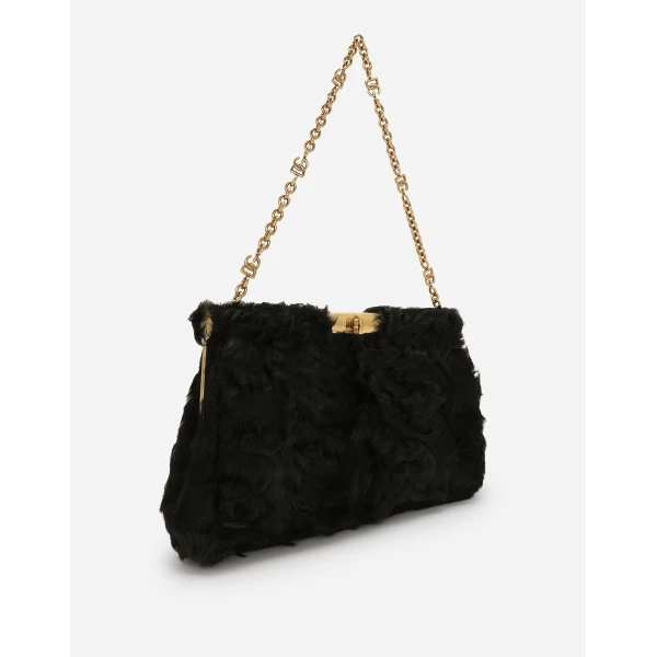 Black Dolce & Gabbana Large Marlene shoulder bag, view 6 | Shoulder & Crossbody Bags